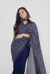 DAC Drishti Georgette Silk Bandhani Party Wear Readymade Sarees Wholesalers In Delhi